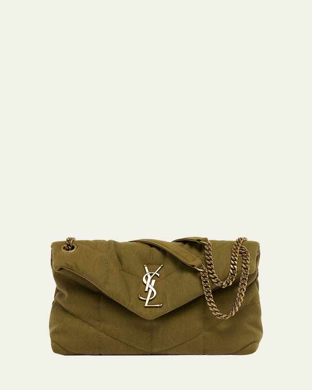 Lou Toy YSL Puffer Crossbody Bag in Canvas
